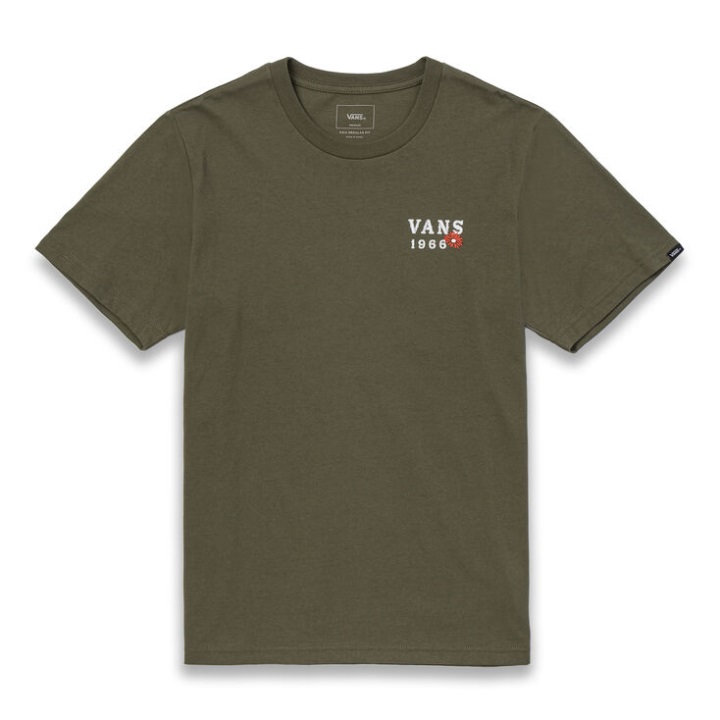 Vans χαριτωμένο κρανίο T-shirt φύλλο σταφυλιού