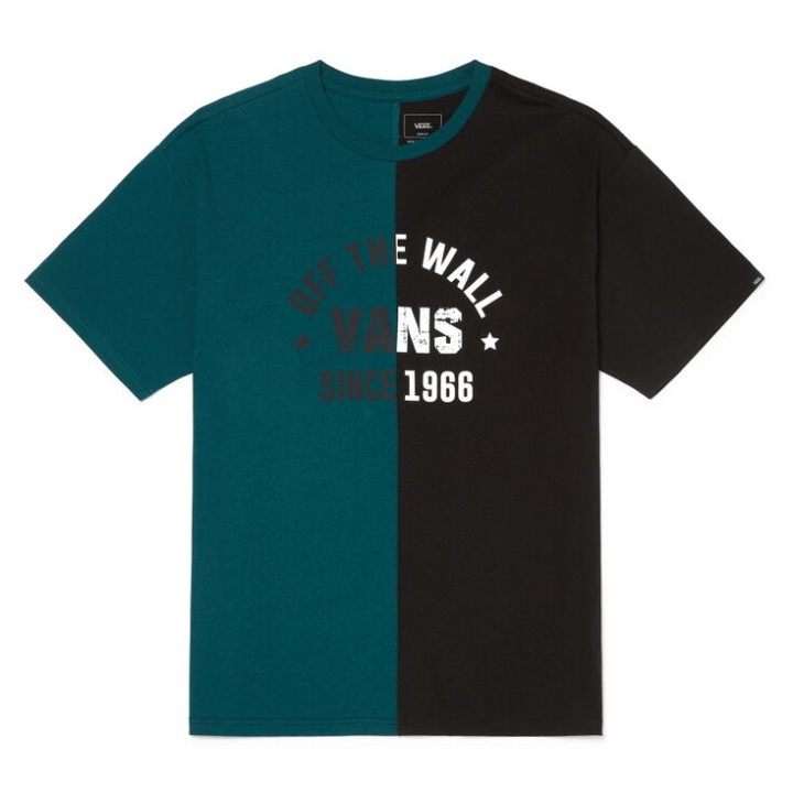 Vans M κομμένο κοντομάνικο μπλουζάκι βαθύ γαλαζοπράσινο