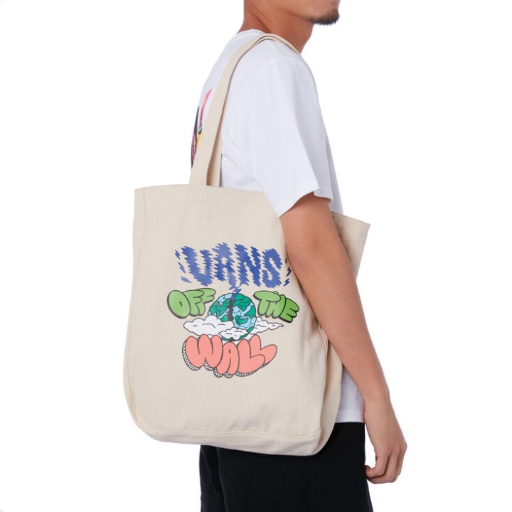 Vans Otw Art συλλογή πυρήνα Cho Tote φυσικό