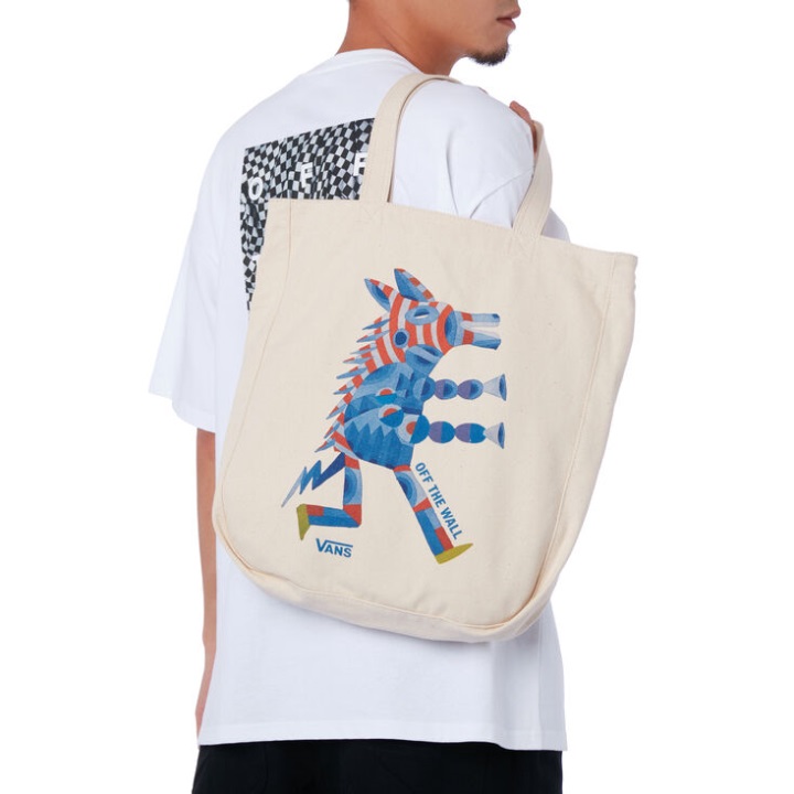 Vans Otw συλλογή τέχνης Donald Abraham Tote Natural