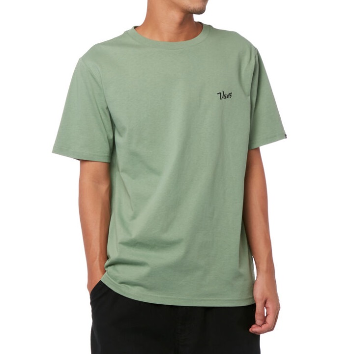 Vans Paisley Check T-shirt Hedge Green