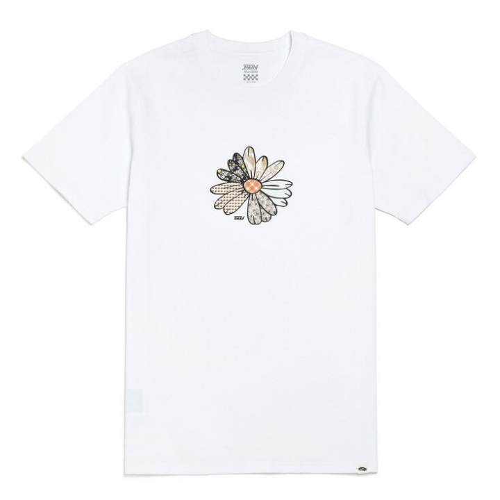 Vans Patchwork μαργαρίτα μπλουζάκι λευκό