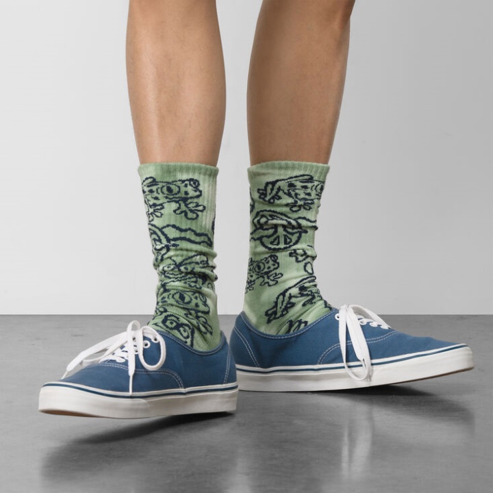 Vans κάλτσα πληρώματος ήσυχο (μέγεθος 6,5-9 1 πακέτο) Celadon Green