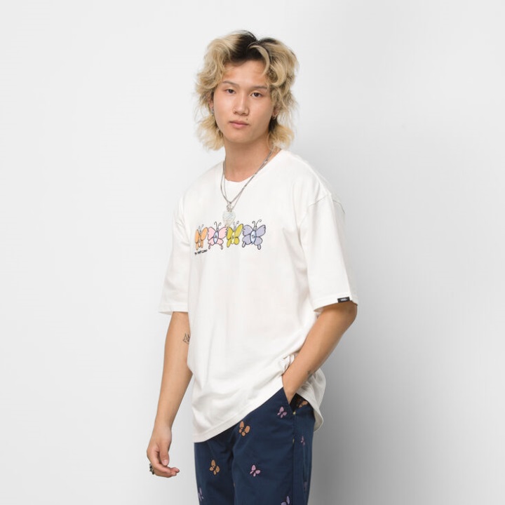 Vans Sandy Liang T-shirt αντίκα λευκό