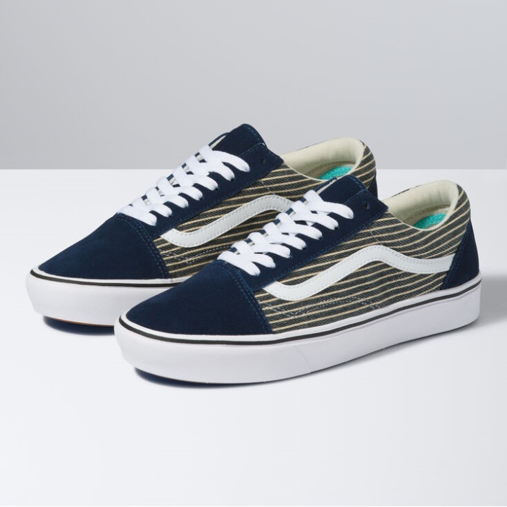 Vans Stripe Comfycush παλιό Skool φόρεμα Blues-true White