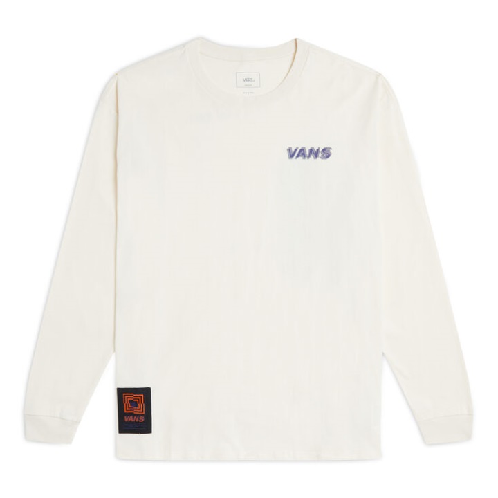 Vans Survival μακρυμάνικο μπλουζάκι αντίκα λευκό