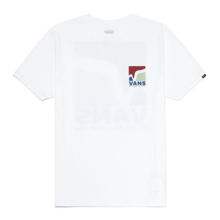 Vans Swoop V T-shirt λευκό
