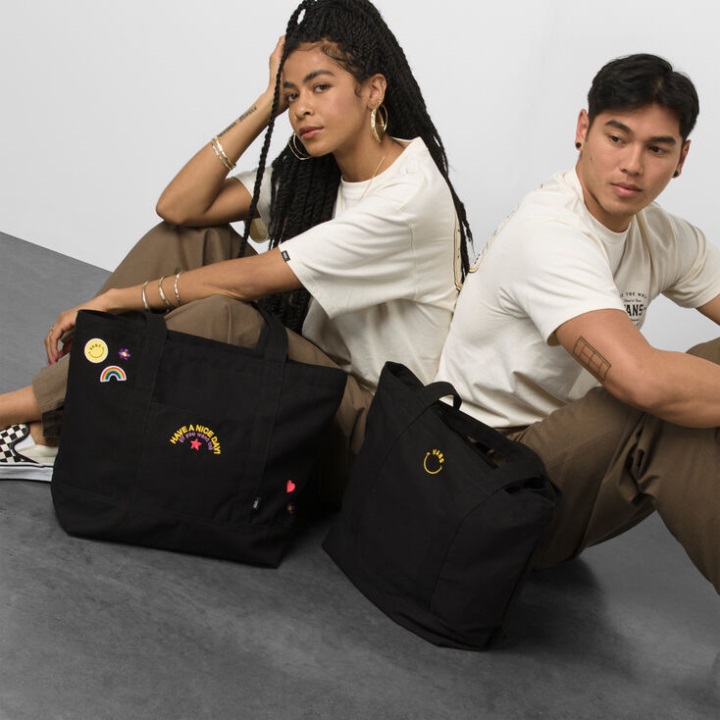 Vans λένε όλα Zip Tote μαύρο