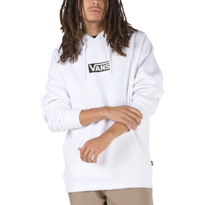 Vans αντίστροφα τυπικό Hoodie λευκό
