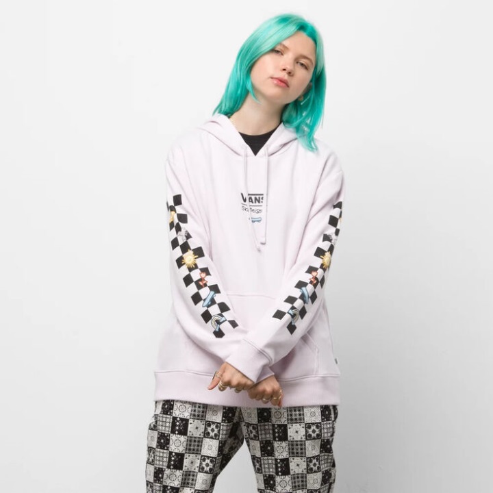 Vans X Skateistan Boyfriend Hoodie Orchid Ice