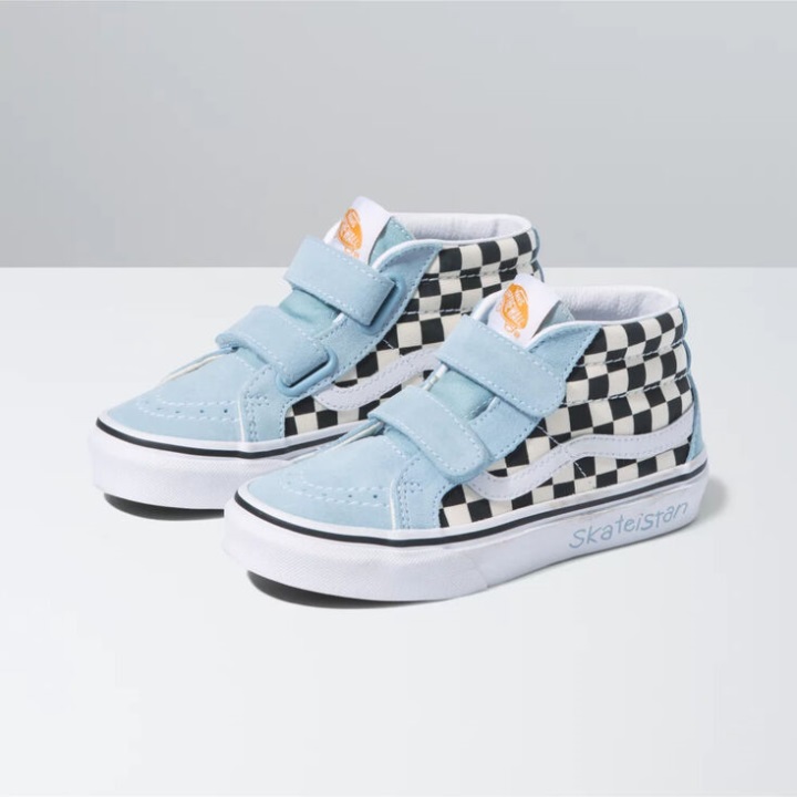 Vans X Skateistan Kids Sk8-μεσαία επανέκδοση V σκακιέρα