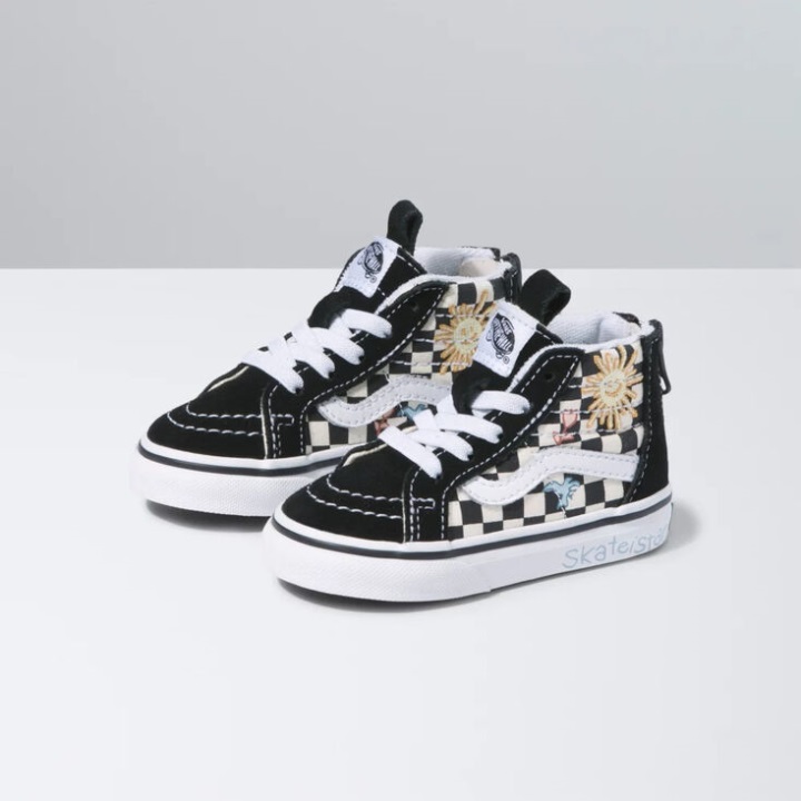 Vans X Skateistan Toddler Sk8-hi Zip σκακιέρα