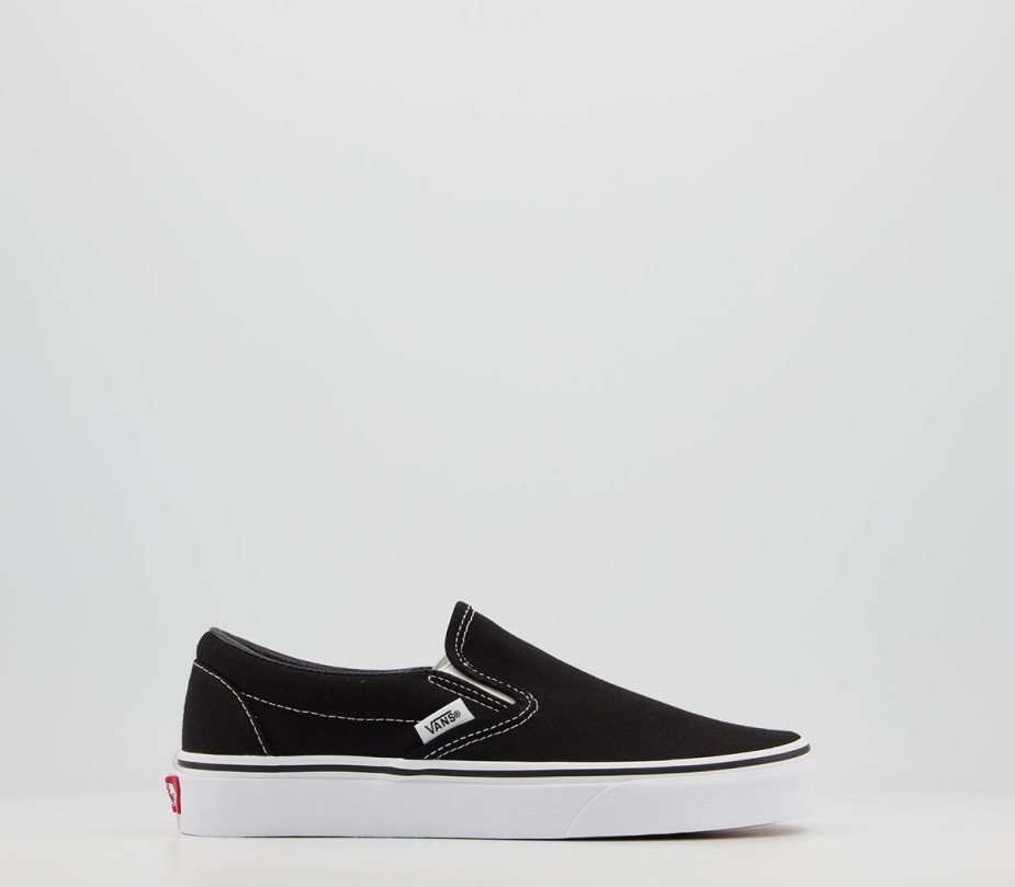 Vans Classic Slip On Trainers μαύρο λευκό