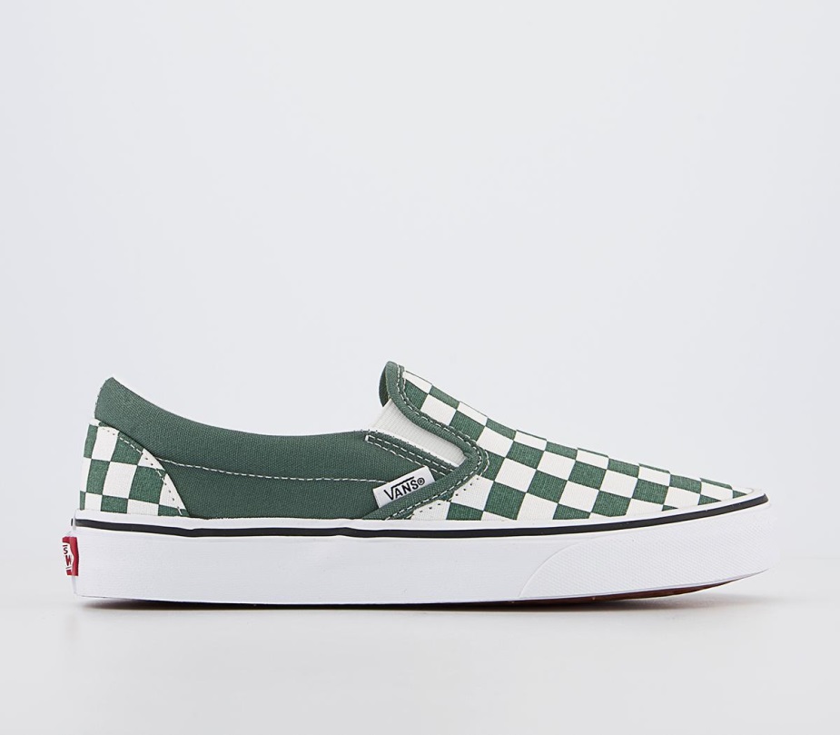 Vans Classic Slip On Trainers Color Theory Duck Green