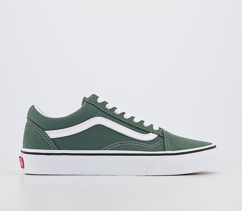 Vans Old Skool Trainers Color Theory Duck Green