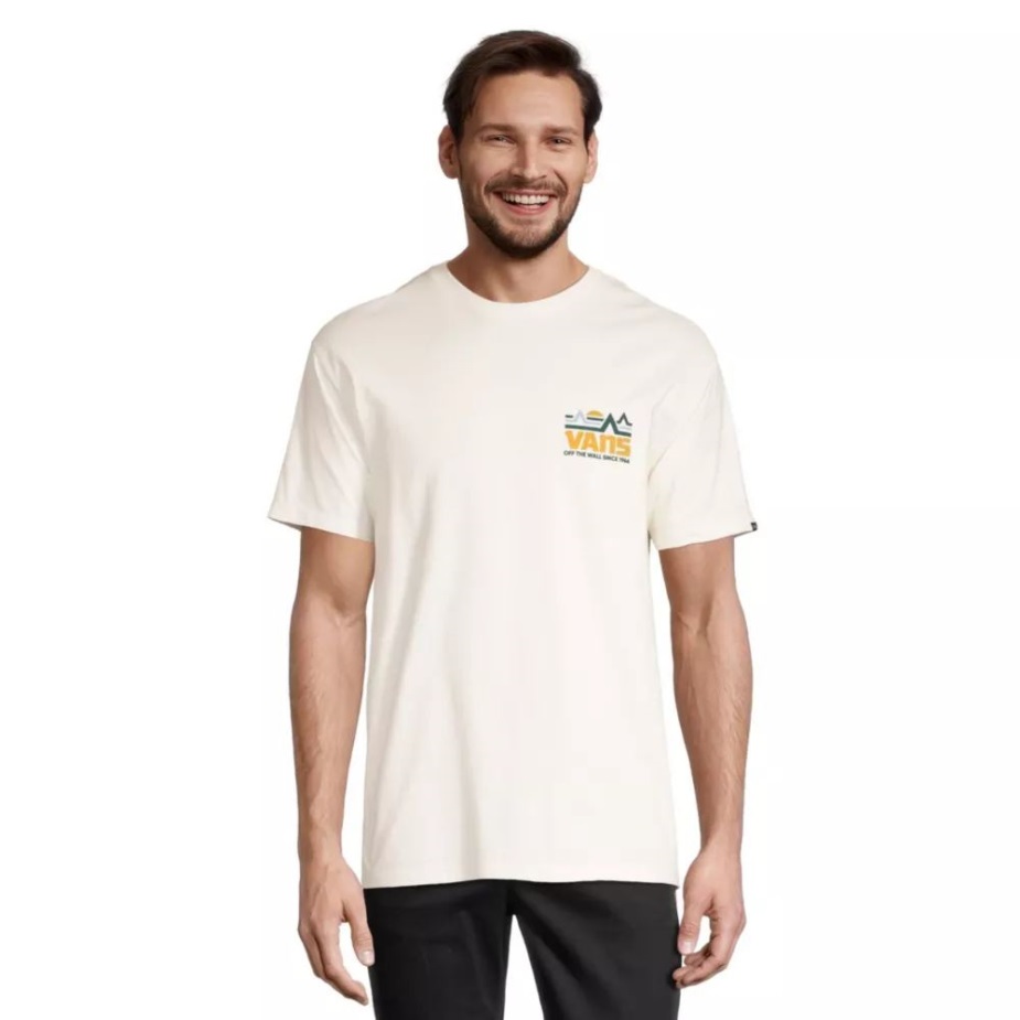 φορτηγά άντρες Mt. μπλουζάκι κοντομάνικο Crew λαιμόκοψη βαμβακερή αντίκα λευκό