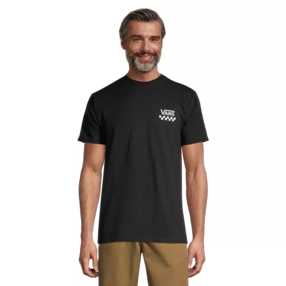 ανδρικά φορτηγά σχηματικά μπλουζάκι με κοντό μανίκι λαιμόκοψη βαμβακερό μαύρο γραφικό