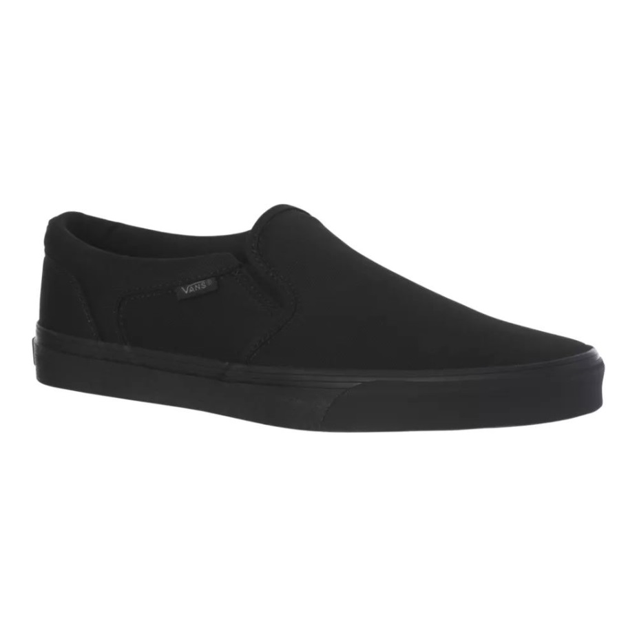 Vans ανδρικά Asher Skate Sneakers Casual Slip-on καμβάς μαύρο-μαύρο
