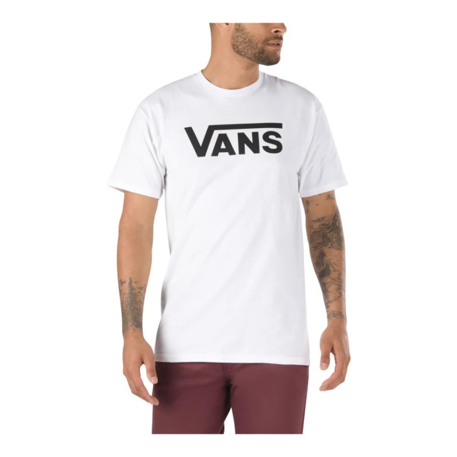Vans ανδρικό μπλουζάκι κλασικό άσπρο-μαύρο
