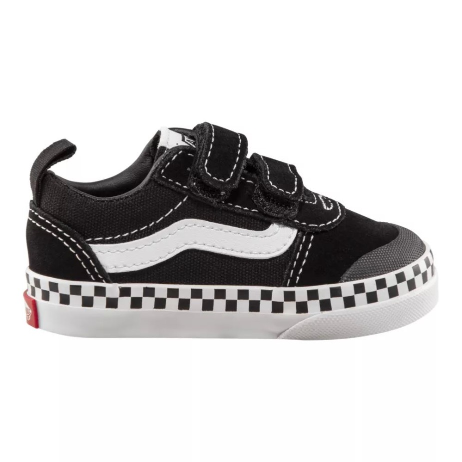 βαν για νήπια παιδική πτέρυγα V Dw Skate Shoes Checker Foxing Black