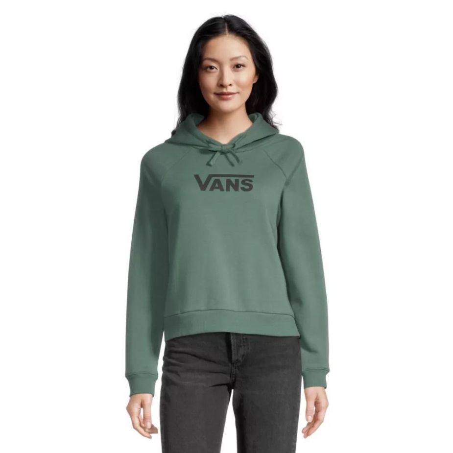 Vans γυναίκες που πετούν V Boxy Hoodie ομίχλη λεβάντας