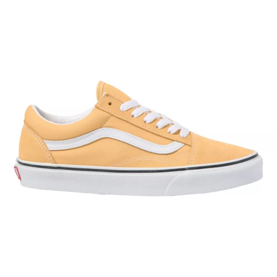 βαν γυναικεία παλιά Skool Skate παπούτσια Sneakers Low Top Slip σε αναπνεύσιμη κρέμα