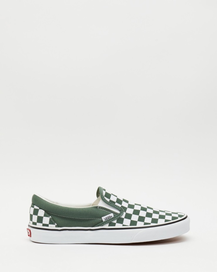 Vans Classic Slip-on - Unisex σκακιέρα πράσινη πάπια