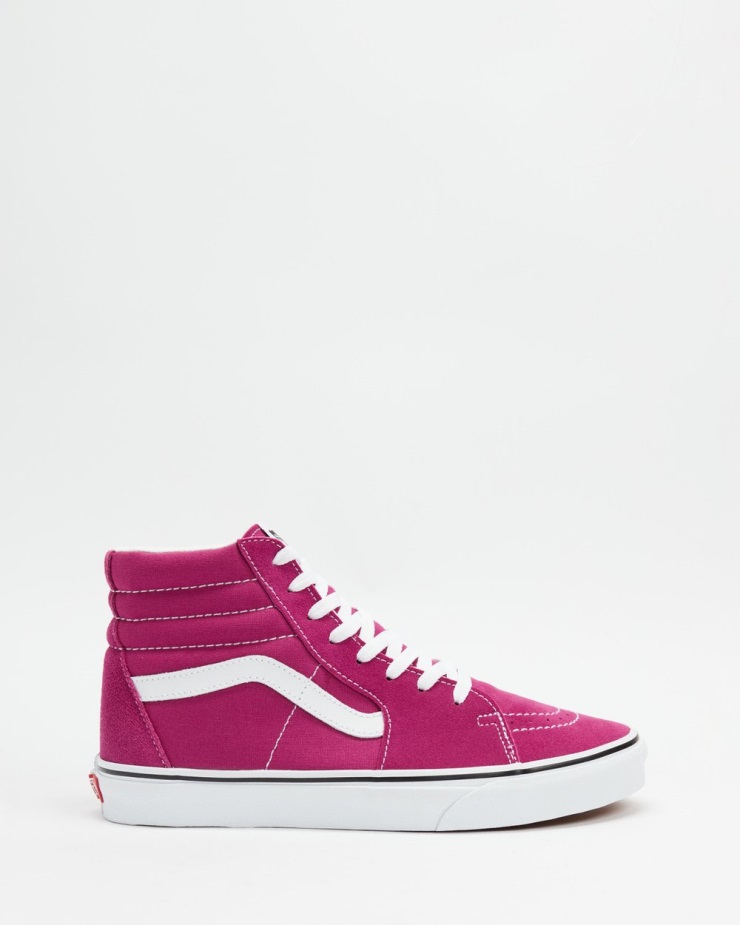 Vans Greece Sk8 Hi - Unisex φούξια κόκκινο-αληθινό λευκό