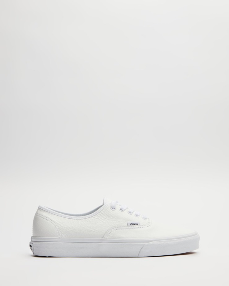 Vans αυθεντικό δέρμα - Unisex λευκό μονόχρωμο