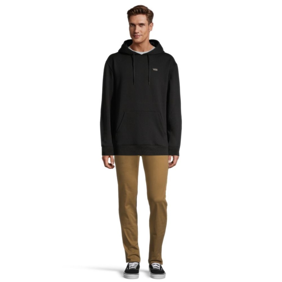 Φορτηγά ανδρικό πουλόβερ με κουκούλα σε μαύρο χρώμα