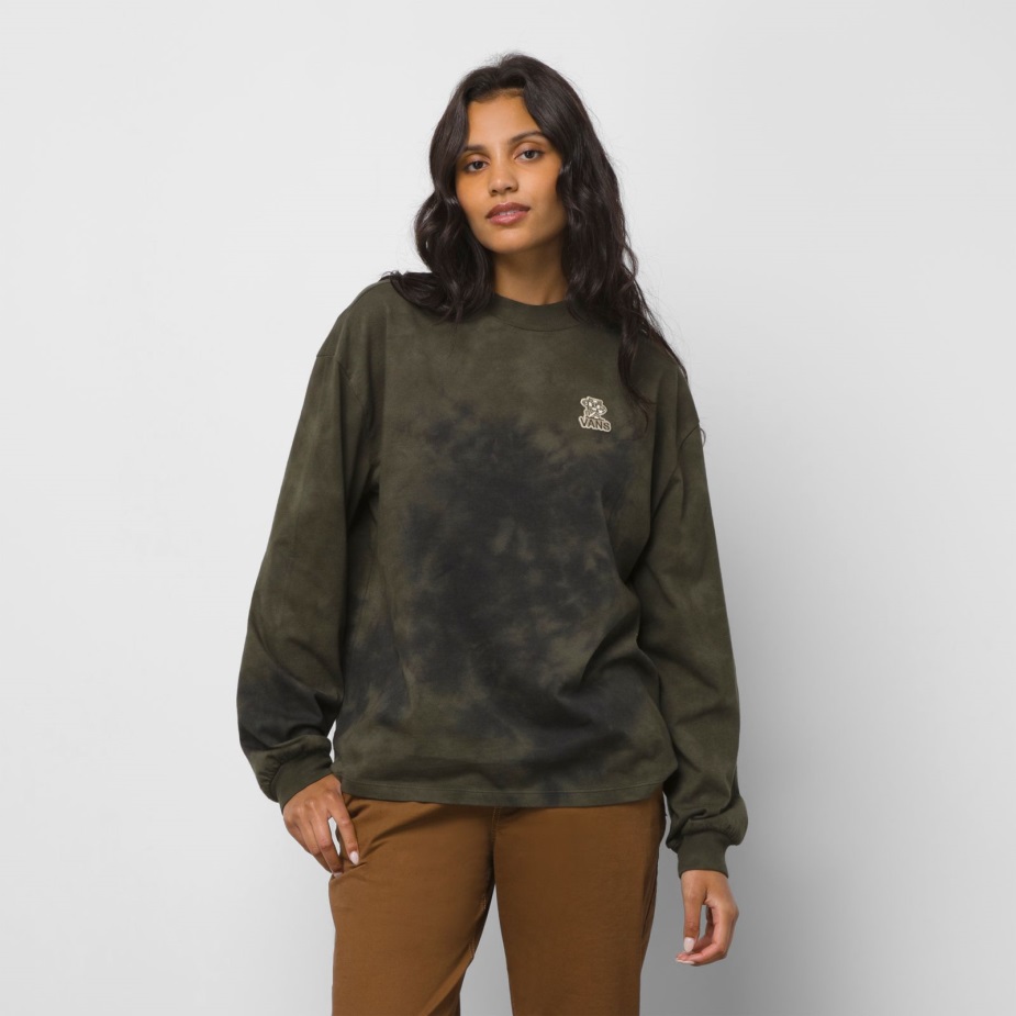 Φορτηγά καρέ μακέτα λαιμό μπλουζάν μανίκι μπλουζάκι φύλλο σταφυλιού