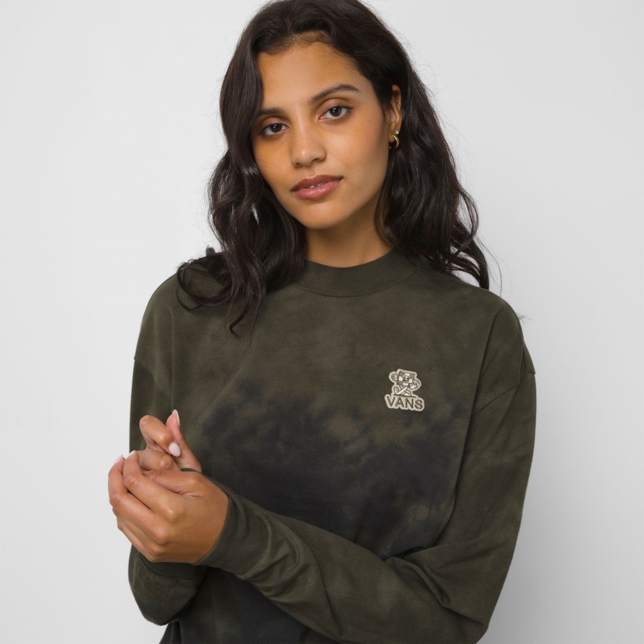 Φορτηγά καρέ μακέτα λαιμό μπλουζάν μανίκι μπλουζάκι φύλλο σταφυλιού