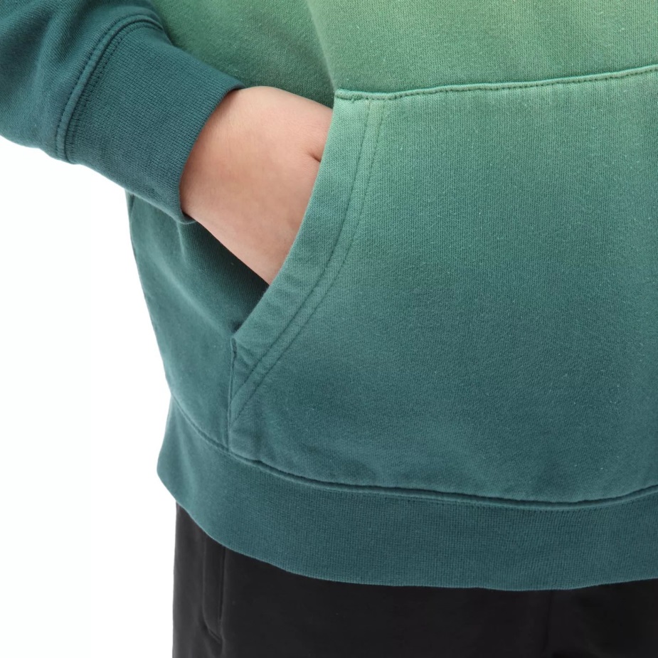 Φούτερ βαν αγοριών ντιπ βαφής πράσινο-κίτρινο