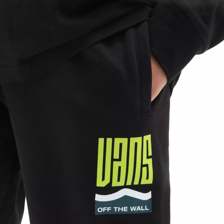 αγόρια Vans λαβύρινθο φλις παντελόνι (8-14 ετών) μαύρο