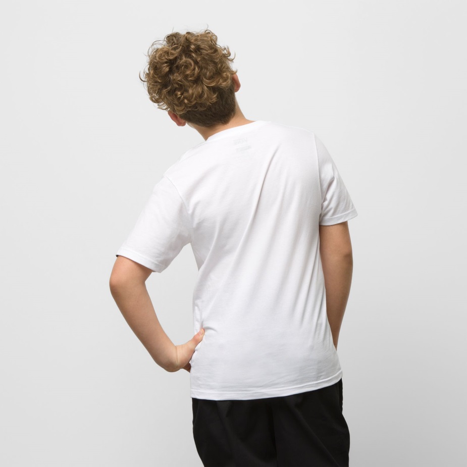 αγόρια βαν κλασικά μπλουζάκια άσπρο-μαύρο