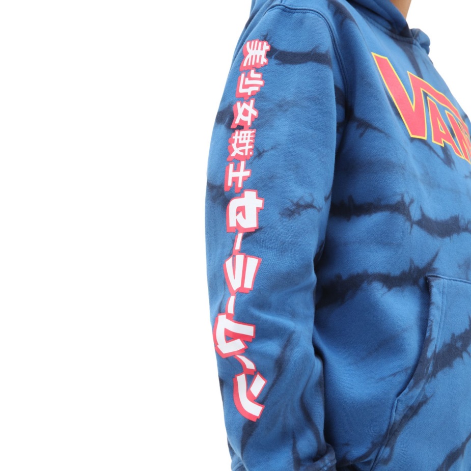 αγόρια φορτηγά X όμορφος φύλακας Sailor Moon Fleece Tie βαφή πουλόβερ Hoodie (8-14 ετών) μπλε