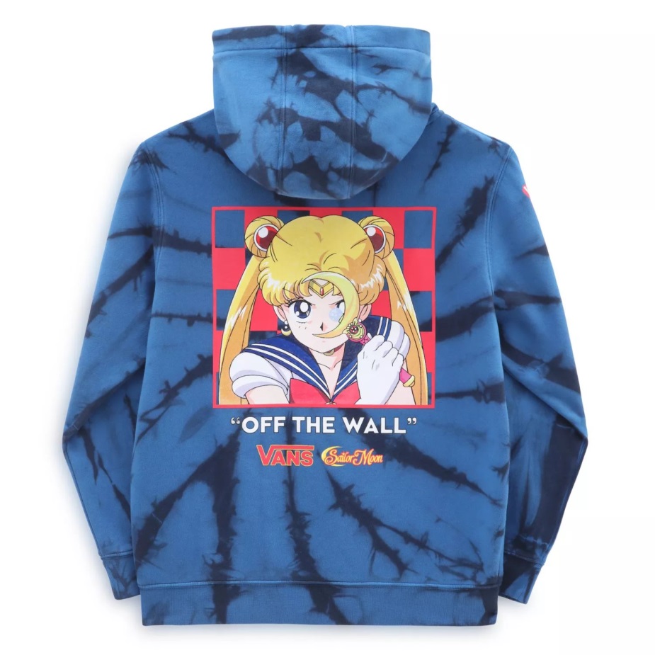 αγόρια φορτηγά X όμορφος φύλακας Sailor Moon Fleece Tie βαφή πουλόβερ Hoodie (8-14 ετών) μπλε