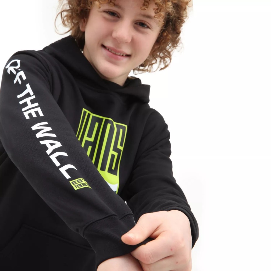 αγόρια φορτηγά λαβύρινθο πουλόβερ κουκούλα (8-14 ετών) μαύρο