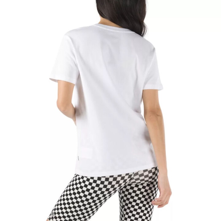 αμμώδης λιάνγκ για Μπομπ Σφουγγαράκης X Vans Boyfriend λευκό μπλουζάκι