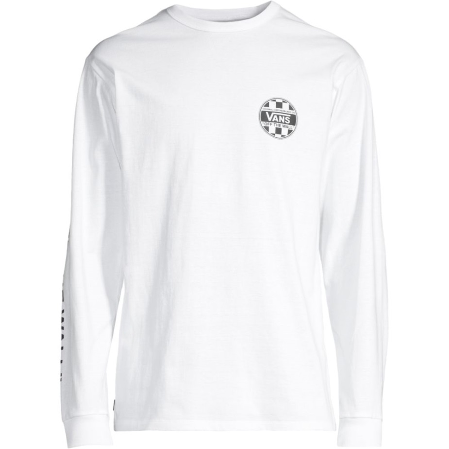 ανδρικά φορτηγά από τον τοίχο μπλουζάκι με μακρυμάνικο λαιμόκοψη πλήρωμα λευκό μαύρο