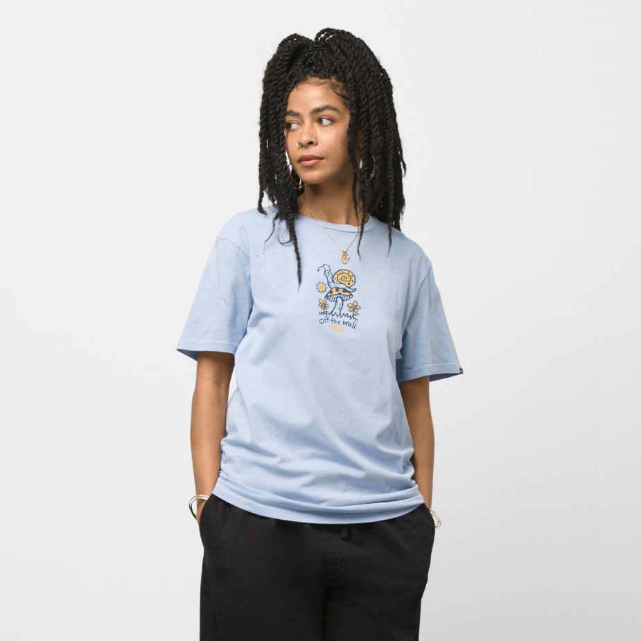 βαν από το σαλιγκάρι μπλουζάκι κασμίρ μπλε