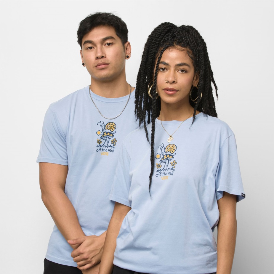 βαν από το σαλιγκάρι μπλουζάκι κασμίρ μπλε