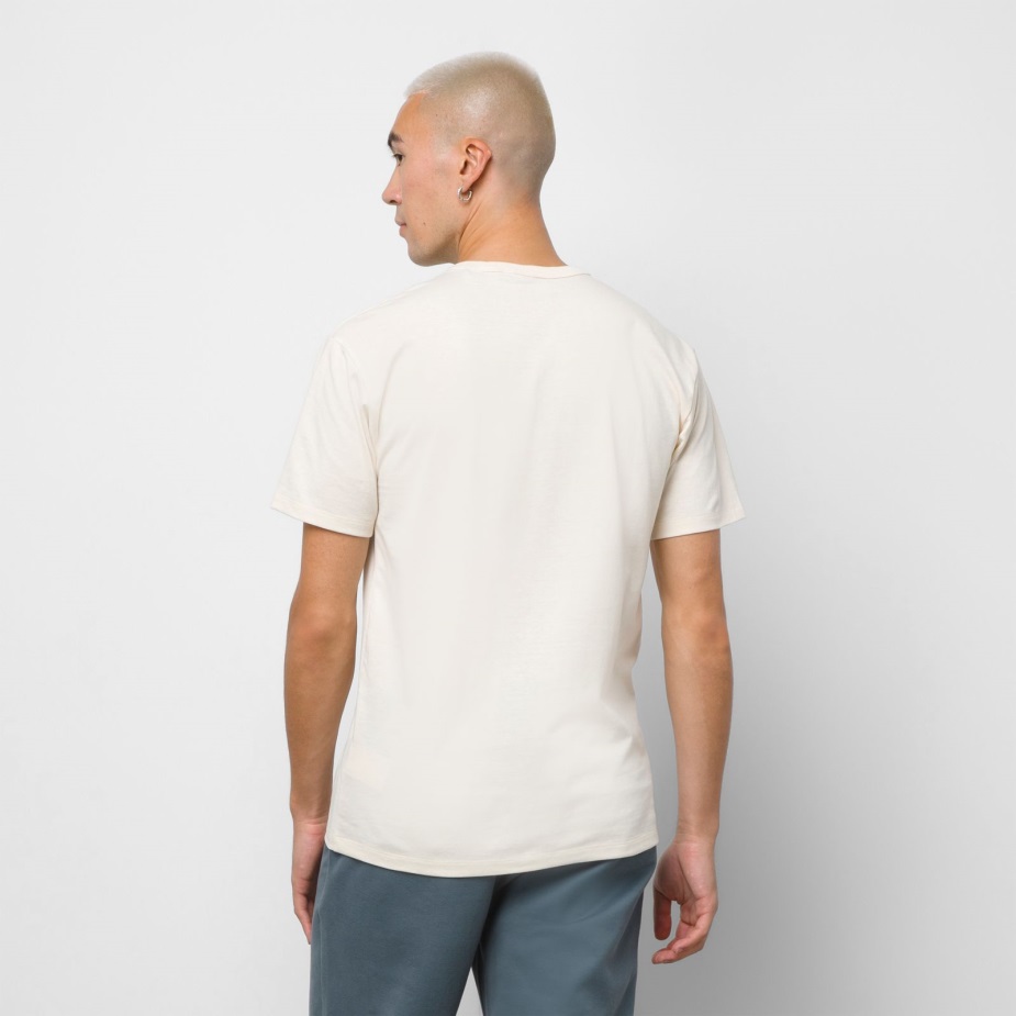 βαν από τον τοίχο γραφικό μπλουζάκι τσέπης αντίκα λευκό