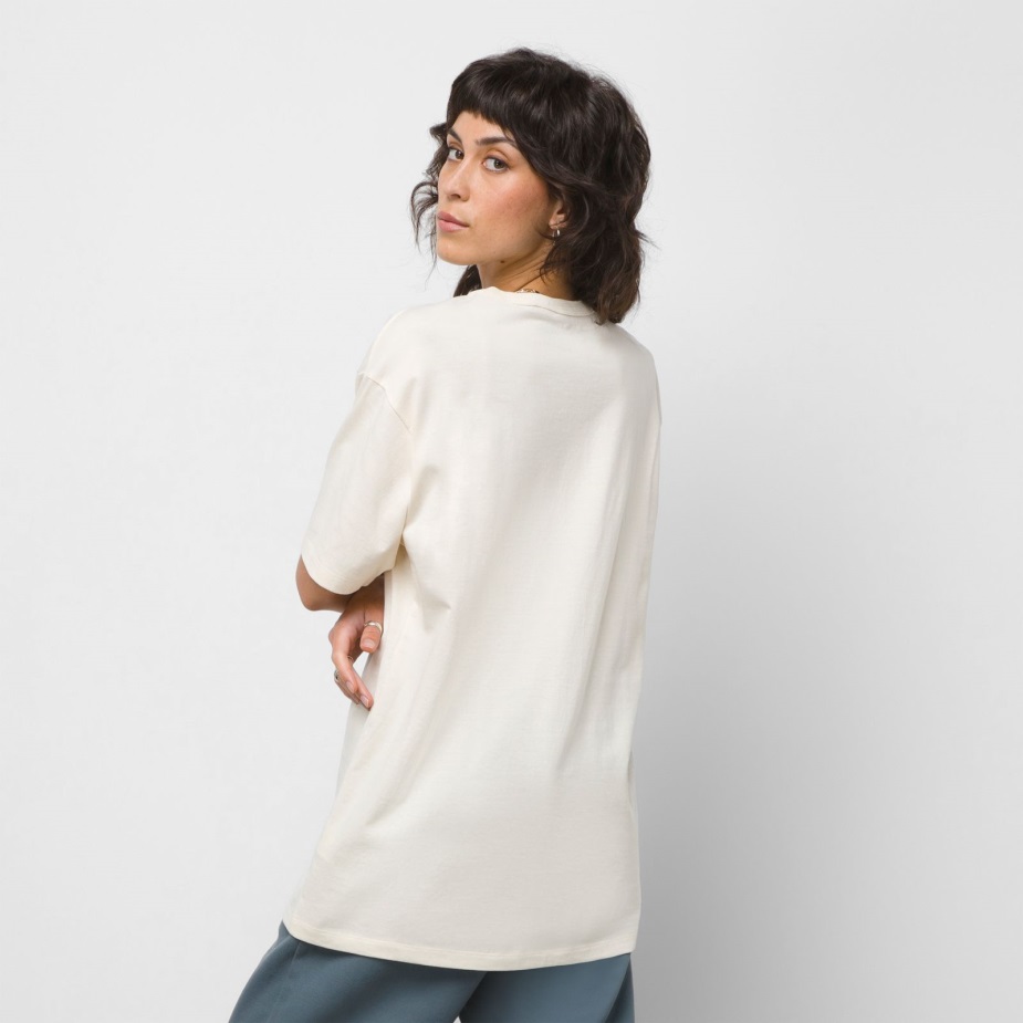 βαν από τον τοίχο γραφικό μπλουζάκι τσέπης αντίκα λευκό