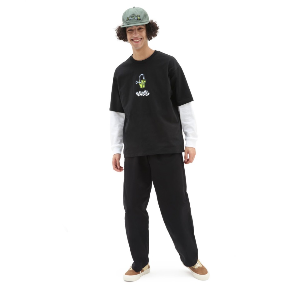 βαν από τον τοίχο γραφικό φαρδύ μπλουζάκι μαύρο