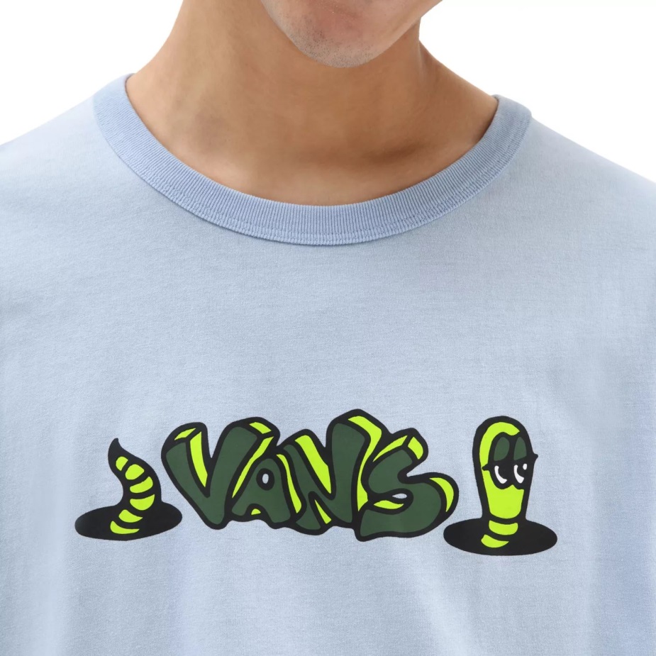 βαν από τον τοίχο γραφικό φαρδύ μπλουζάκι μπλε