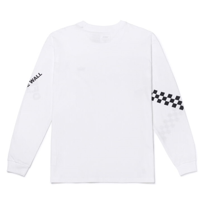 βαν από τον τοίχο κλασικό μακρυμάνικο μπλουζάκι λευκό