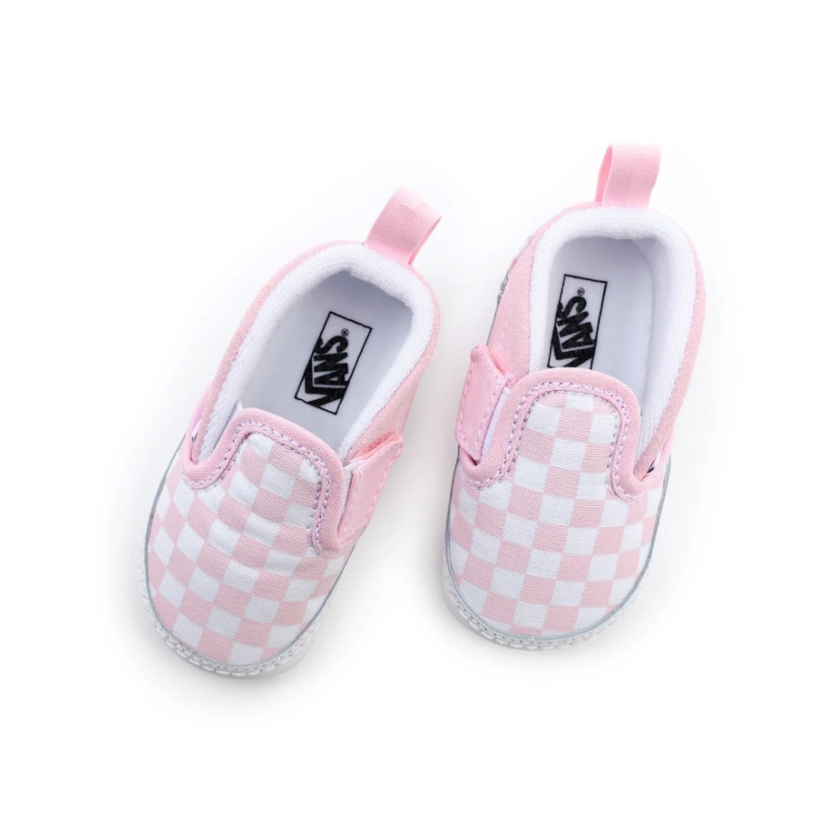 βαν για βρέφη σκακιέρα Slip-on V παπούτσια κούνιας (0-1 έτους) ροζ