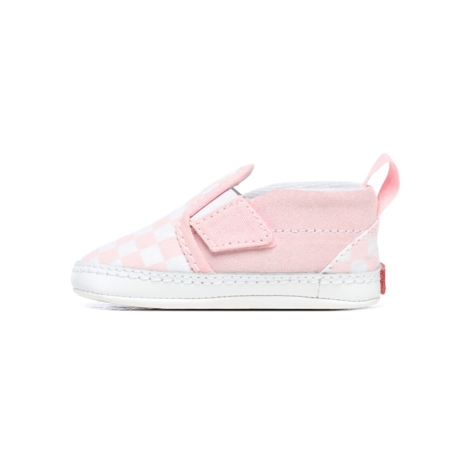 βαν για βρέφη σκακιέρα Slip-on V παπούτσια κούνιας (0-1 έτους) ροζ