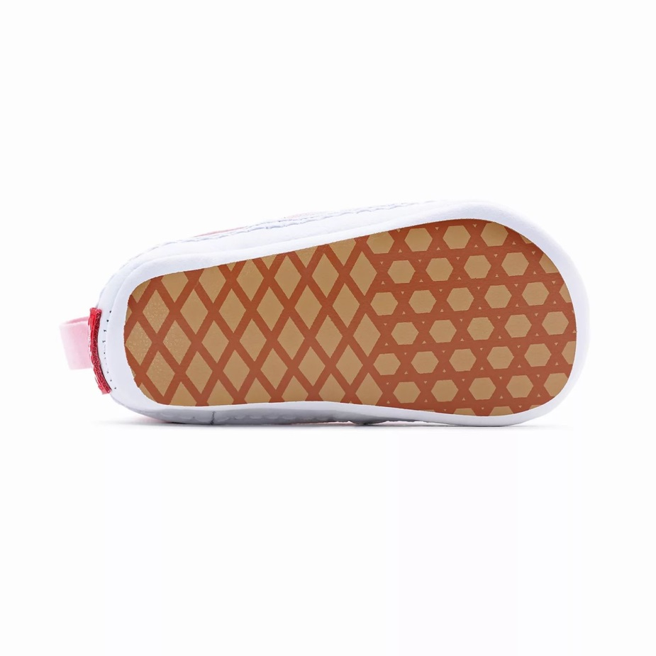 βαν για βρέφη σκακιέρα Slip-on V παπούτσια κούνιας (0-1 έτους) ροζ